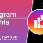 Graphic depicting Instagram Insights with analytical icons and engagement metrics, featuring the Who Unfollowed Me app logo.